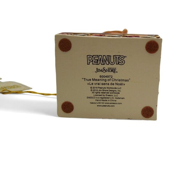 JIM SHORE Peanuts True Meaning Of Christmas 2018 Figurine with Tag - Picture 11 of 12